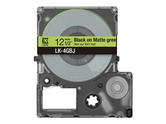 EPSON Matte Tape Green/Black 12mm 8m