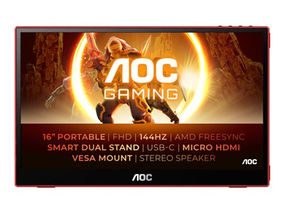 AOC 16G3 15.6p FHD portable monitor
