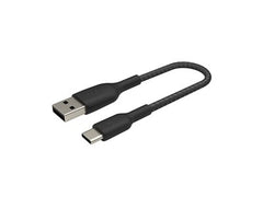 BELKIN Câble tressé USBA USBC 0.15m noir