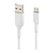 BELKIN Câble MicroUSB vers USBA 1m blanc