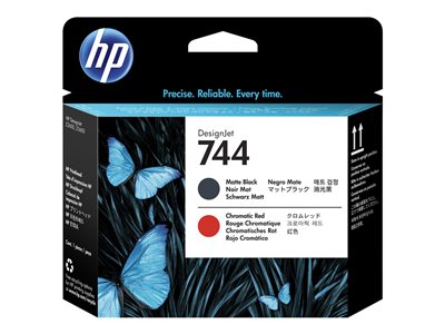 HP 744 Printhead Noir mat & Rouge