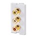 LINDY 3xRCA F/F AV Module Premium