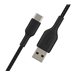 BELKIN Câble tressé USB-A USB-C 2m noir