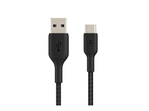 BELKIN BOOST CHARGE USB-A to USB-C Cable Braided 0.15M Black