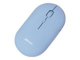 TRUST Souris sans fil PUCK Ultra-plate rechargeable - Bleue