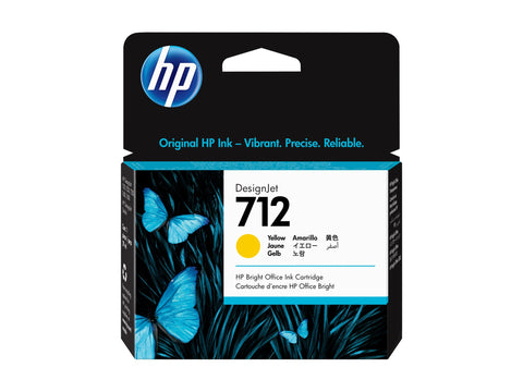 HP 712 29-ml Yellow DesignJet Ink Cartridge
