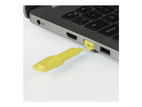 LINDY RJ45 Port Locks YELLOW 20pcs.