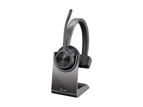 HP Poly Voyager 4310 UC Monaural Headset +BT700 USB-A Adapter +Charging Stand