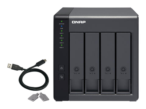 QNAP TR-004 4-bay 3.5p SATA HDD USB 3.0 type-C hardware RAID external enclosure
