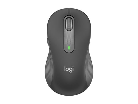 LOGITECH Signature M650 L Mouse large size optical 5 buttons wireless Bluetooth 2.4 GHz Bolt USB receiver graphite