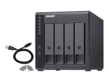 QNAP TR-004 4-bay 3.5p SATA HDD USB 3.0 type-C hardware RAID external enclosure