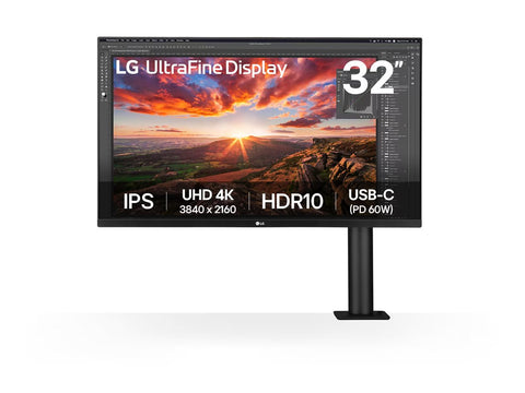 LG 32UN880K-B.AEU 31.5p UHD IPS 60HZ 5ms Ergo Monitor 2xHDMI DP USB-C