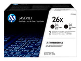HP 26X original LaserJet Toner cartridge CF226XD Black High Yield 2-pack