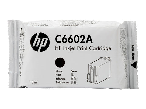 HP original TIJ 1.0 original Ink cartridge C6602A black standard capacity 1-pack