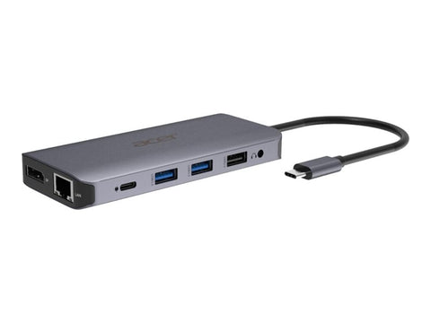 ACER 12-IN-1 TYPE-C DONGLE 2xUSB3.2 2xUSB2.0 2xHDMI DisplayPort Type C PowerDelivery SD Card reader TF Card reader 1000M Ethernet