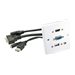 LINDY Wall plate VGA/HDMI/USB/3.5mm
