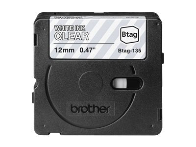 BROTHER 12MM BTAG135 Tape White