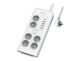 PHILIPS Rallonge multiprise 6 prises