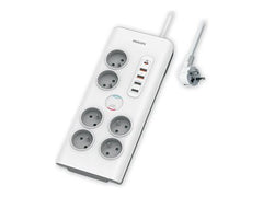 PHILIPS Rallonge multiprise 6 prises
