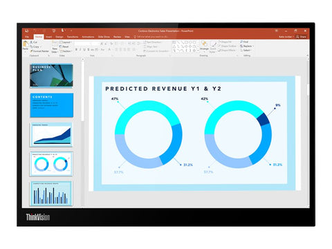 LENOVO ThinkVision M14d 14p QHD 16:10 IPS 300nits 2xUSB-C DP TopSeller