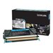 LEXMARK XS748 CYAN HY RT TONER 10K BSD