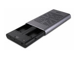 LINDY USB 3.2 Dual M.2 NVMe SSD Enclosure with Clone