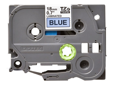 BROTHER P-TOUCH TZE-541 noir sur bleu 18mm