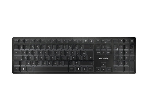 CHERRY KW 9100 SLIM Wireless Keyboard USB and Bluetooth black rechargeable (FR)