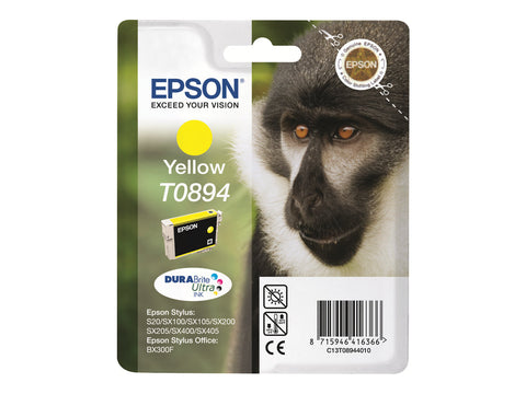 EPSON 1LB T0894 ink cartridge yellow low capacity 3.5ml 1-pack blister without alarm