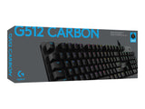 LOGITECH G512 Carbon Lightsync RGB Mechanical Gaming Keyboard with GX Brown switches Carbon FRA Central