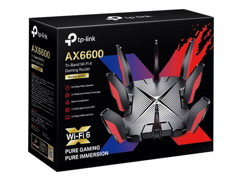 TP-LINK AX6600 Tri-Band Wi-Fi 6 Gaming Router 574Mbps at 2.4GHz