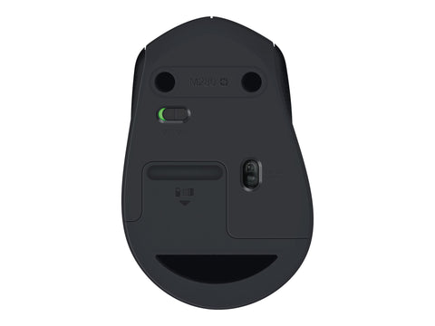 LOGITECH M280 Mouse right-handed optical 3 buttons wireless 2.4 GHz USB wireless receiver black