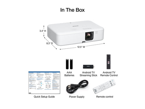 EPSON CO-FH02 Projector 3LCD 1080p 3000lm