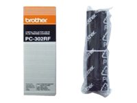 BROTHER PC-302RF rouleau de transfert noir 235 pages refill pack de 2