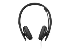 LENOVO - Micro-casque - sur-oreille - filaire - USB-C - noir - certifié Zoom