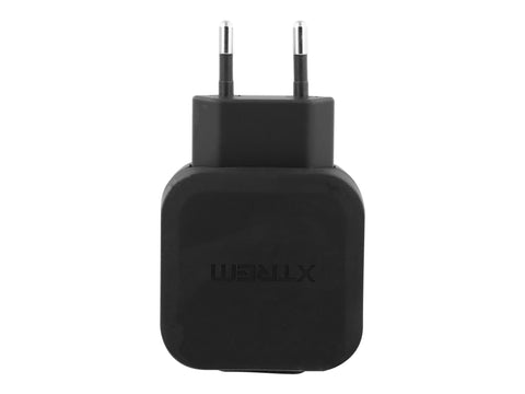 TNB XTREMWORK 30W Mains 2 USB Charger Black