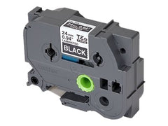 BROTHER P-TOUCH TZE-355 blanc sur noir 24mm