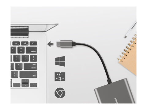 TRUST Adaptateur DALYX USB-C 3 en 1 HDMI USB USB-C