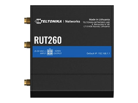 TELTONIKA NETWORKS RUT260 4G/LTE/3G/2G WiFi router
