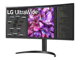 LG 34WQ75C-B Écran LED - incurvé - 34" - 3440 x 1440 UWQHD @ 60 Hz - IPS - 300 cd/m² - 1000:1 - HDR10 - 5 ms - 2xHDMI,DP, USB-C
