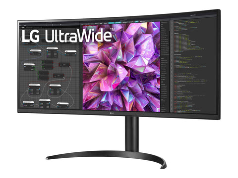 LG 34WQ75C-B Écran LED - incurvé - 34" - 3440 x 1440 UWQHD @ 60 Hz - IPS - 300 cd/m² - 1000:1 - HDR10 - 5 ms - 2xHDMI,DP, USB-C
