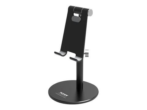 PORT DESIGNS Ergonomic Smartphone Aluminium Stand Hands free Smartphone Support for Desk Use Ideal for Video Meeting Chat Video