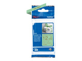 BROTHER P-Touch 12mm mint green/gold ribbon tape