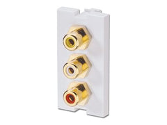 LINDY 3xRCA F/F AV Module Premium