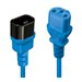 LINDY 1m IEC Extension Lead Blue
