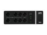 APC Back-UPS 500VA 8 schuko outlets 230V 1 USB charging port