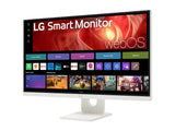 LG 27U731SA-W 27p Smart Monitor UHD IPS WebOS 60Hz 5ms 350cd/m2 HDMI2.1x2 USB C PD 65W