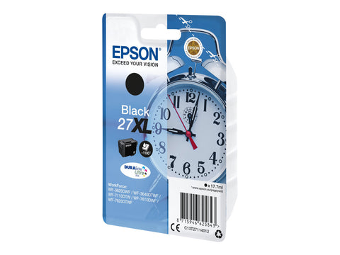 EPSON 6LB 27XL ink cartridge black high capacity 17.7ml 1.100 pages 1-pack blister without alarm - DURABrite ultra ink