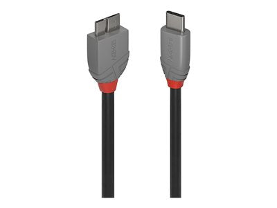 LINDY 0.5m USB 3.2 Type C to Micro-B Cbl