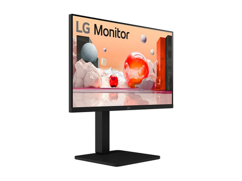 LG 24BA450-B.AEUQ Écran LED - 24 - 1920 x 1080 Full HD (1080p) @ 100 Hz - IPS - 250 cd/m² - 1300:1 - 5 ms - HDMI, VGA, DP- HP
